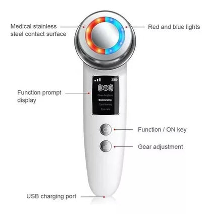 Masajeador Facial LED