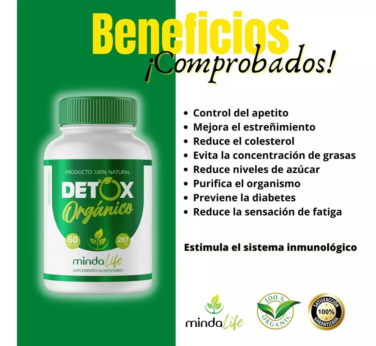 DETOX ORGANICO 3x2 Frascos