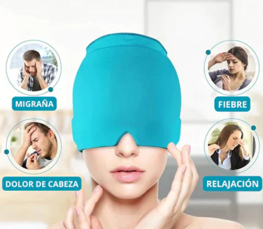 GORRA DE GEL FRÍO PARA ALIVIAR MIGRAÑA